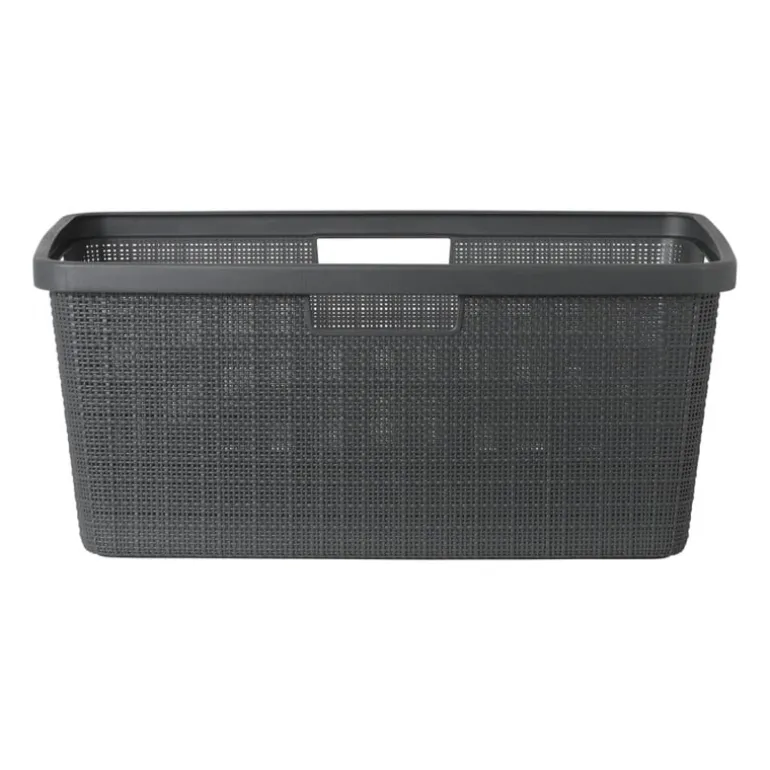 Curver jute wasmand - 46 liter - grijs
