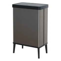 Curver prullenbak Verto - grijs/zwart - 54 liter