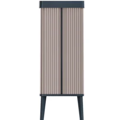 Curver prullenbak Verto - rosékleurig/zwart - 54 liter