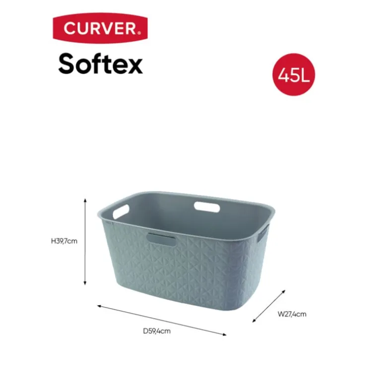 Curver wasmand fresh - 45 liter - blauw