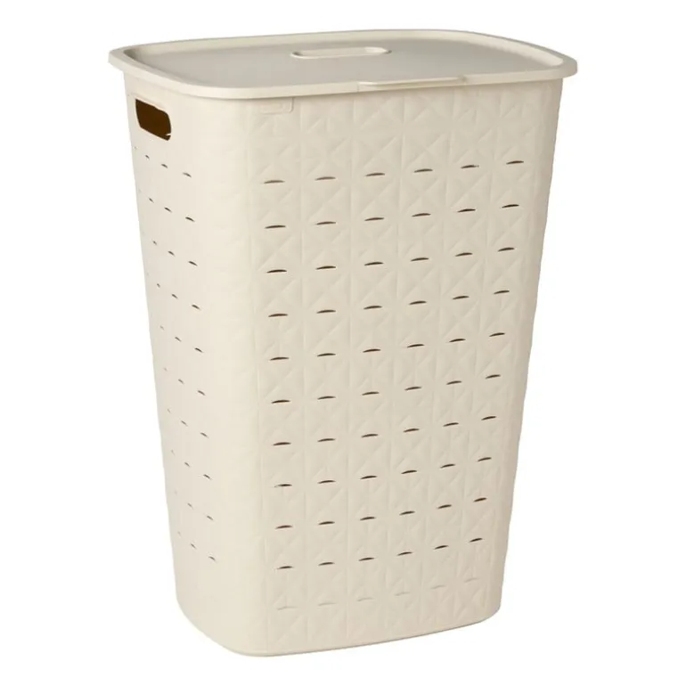Curver wasmand fresh met deksel - 56 liter - beige