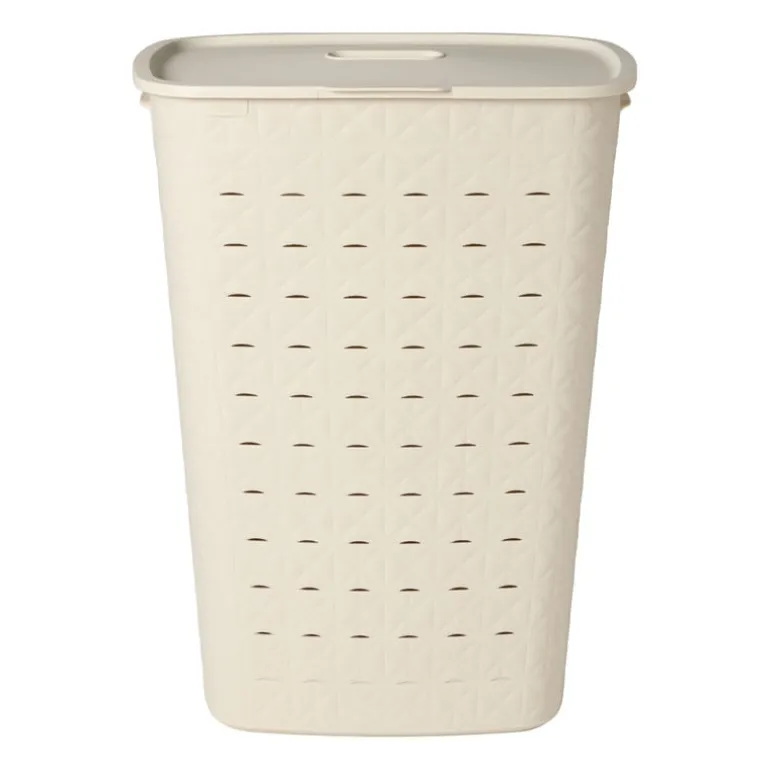 Curver wasmand fresh met deksel - 56 liter - beige