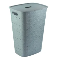 Curver wasmand fresh met deksel - 56 liter - blauw