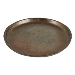 Decoratieplateau - antiek goud - ø25 cm