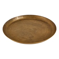 Decoratieplateau relief - antiek goud - 29 cm