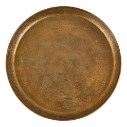 Decoratieplateau relief - antiek goud - 29 cm