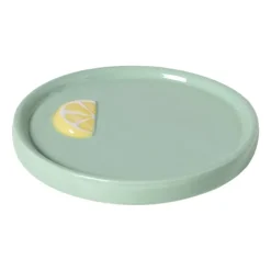 Decoratie schaaltje avocado/citroen - ø10x1.8 cm - diverse varianten