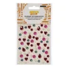 Decoratieve stickers hart & parel - rood