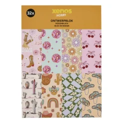 Designblok met 32 A4 prints - 21x14.9 cm