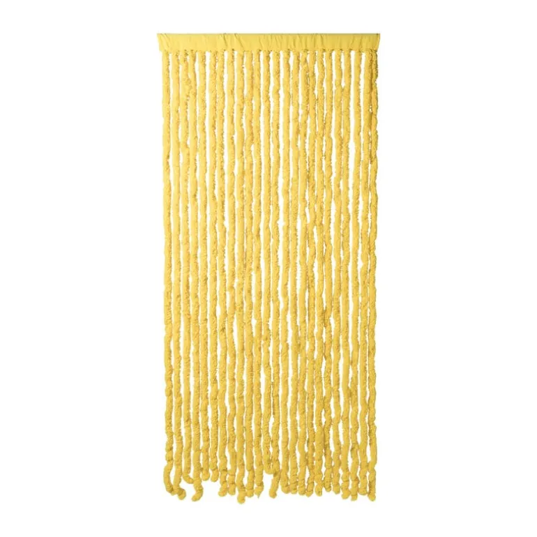 Deurgordijn fluffy - geel - 90x200 cm