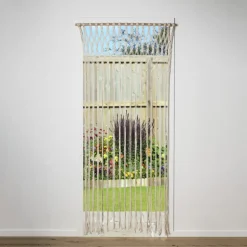 Deurgordijn macrame - beige - 90x200 cm