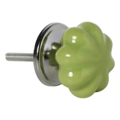 Deurknopje pompoen - groen - ø3.5x5.7 cm
