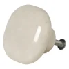 Deurknopje vierkant - beige - 3.8x3.8x2.7 cm