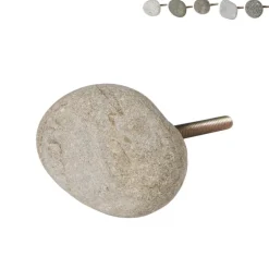 Deurknop steen - naturel - ø5 cm