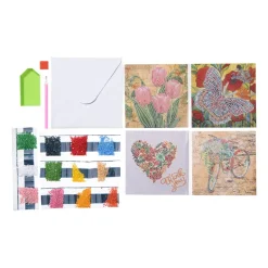 Diamond painting kaart - set van 4