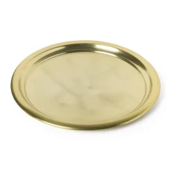 Dienblad goud - aluminium - ø38 cm