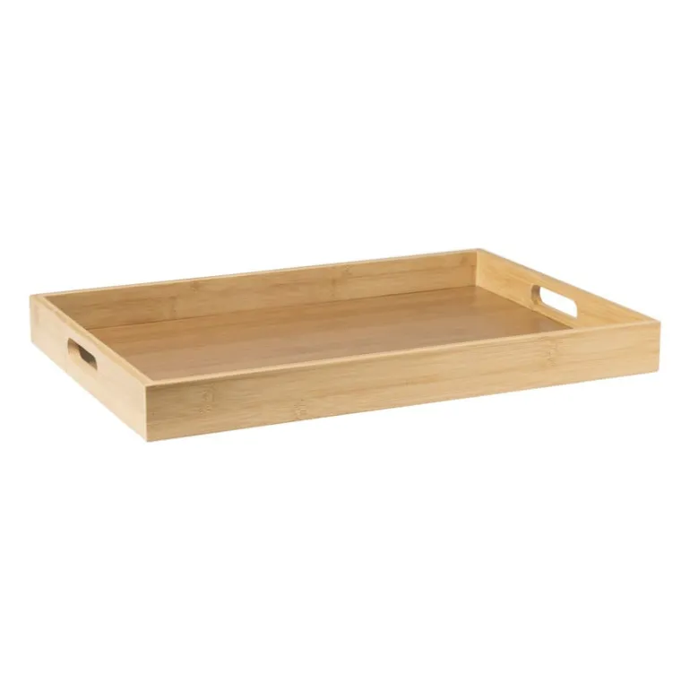 Dienblad rechthoek - bamboe - 31x45x4 cm