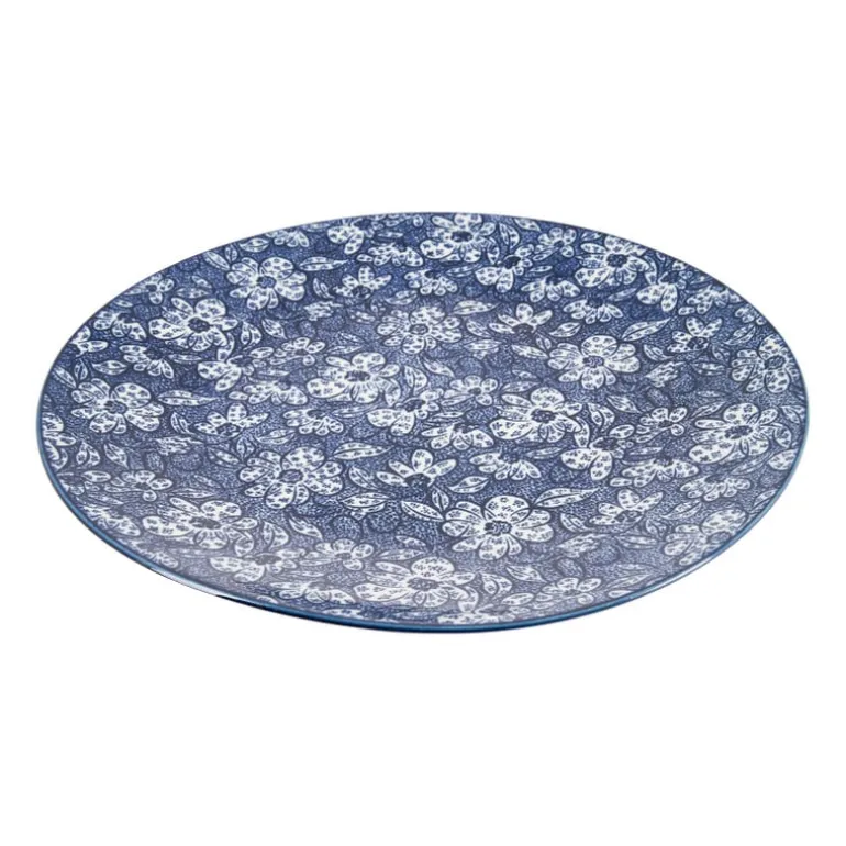 Dinerbord blue print - botanic - ⌀26 cm