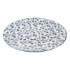 Dinerbord blue print - flowers - ⌀26 cm