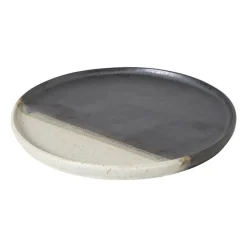 Dinerbord cortado - beige/zwart - ø26.5x2 cm