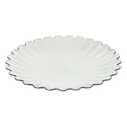 Dinerbord geschulpt - groen - ø28x2.5 cm