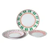 Dinerbord holly jolly - groen - ø26.8x2.8 cm