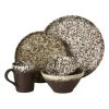 Dinerbord olivo - bruin - ø25.5x2.8 cm