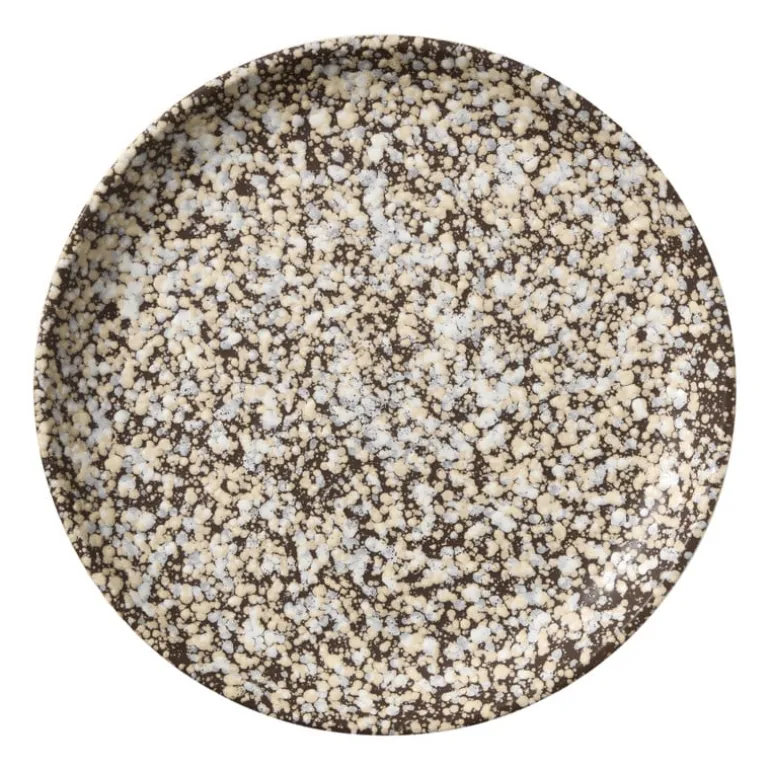 Dinerbord olivo - bruin - ø25.5x2.8 cm