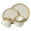 Dinerbord olivo - wit - ø25.5x2.8 cm