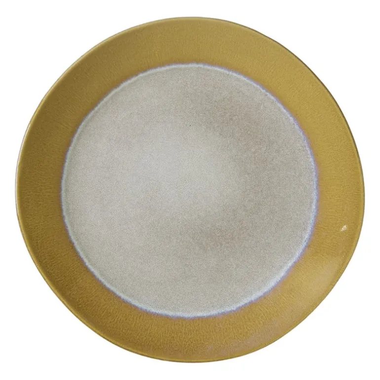 Dinerbord roots - oker - ø27.5x3 cm