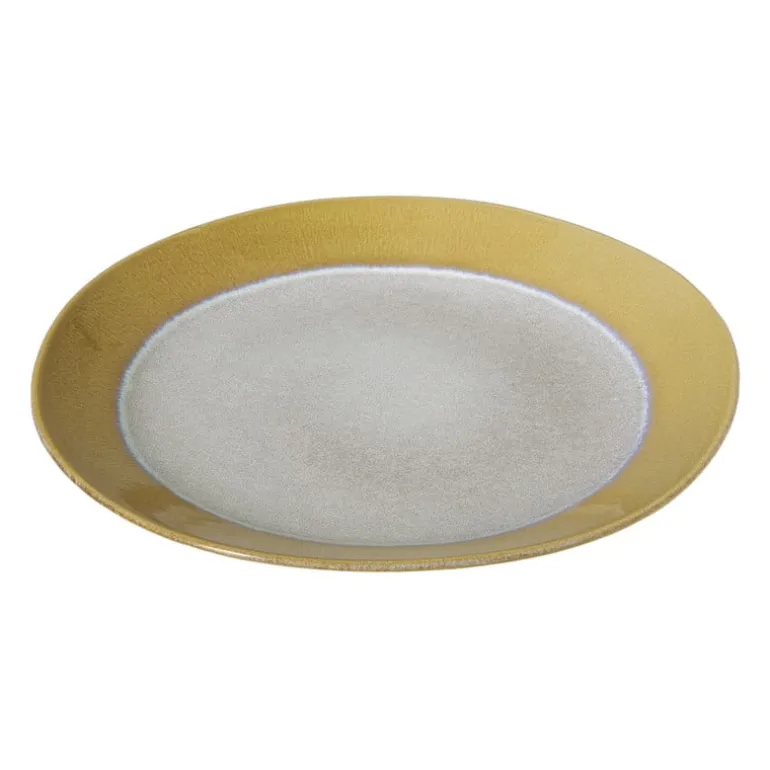Dinerbord roots - oker - ø27.5x3 cm