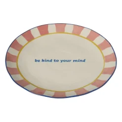 Dinerbord - roze - ø25.5x3.5 cm - Happy at Home by Sanny