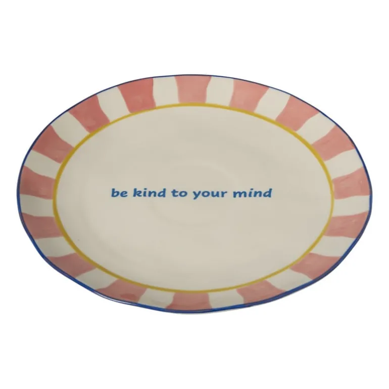 Dinerbord - roze - ø25.5x3.5 cm - Happy at Home by Sanny