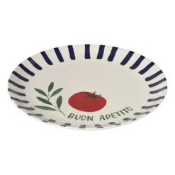 Dinerbord tomaat - blauw/rood - ø26.5x2 cm