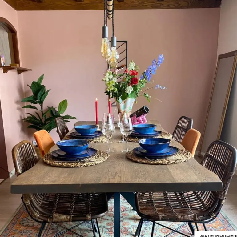 Dinerbord Toscane - donkerblauw - 28 cm