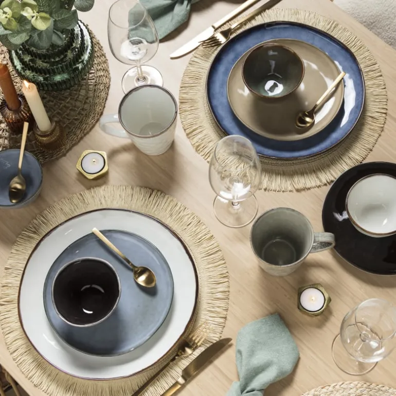 Dinerbord Toscane - donkerblauw - 28 cm