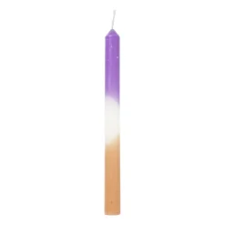 Dinerkaars dipdye - beige/paars - ø2.15x25 cm