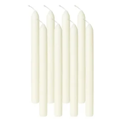 Dinerkaarsen Bolsius box ivoor - set van 8 - ø2x23 cm