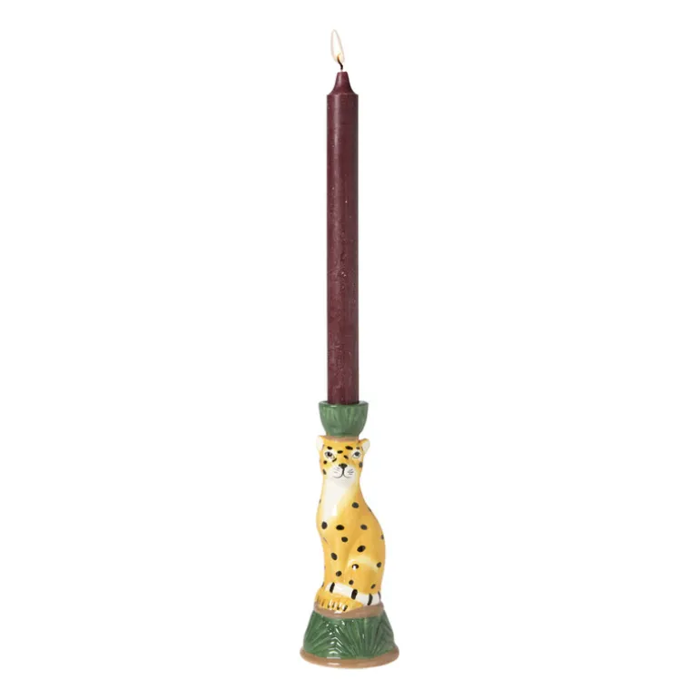Dinerkaars rustiek - bordeaux rood - ø2x24 cm