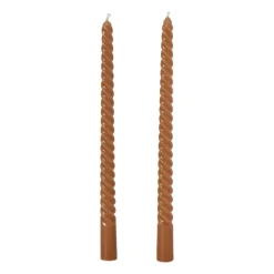 Dinerkaars twist - bruin/grijs - set van 2