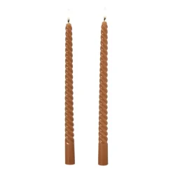 Dinerkaars twist - bruin/grijs - set van 2