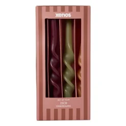 Dinerkaars twist - groen - set van 4
