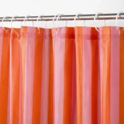 Douchegordijn - roze/oranje - 180x200 cm