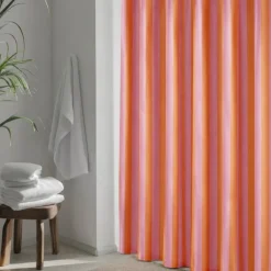 Douchegordijn - roze/oranje - 180x200 cm