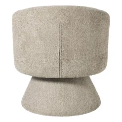 Draaifauteuil bouclé - taupe - 74x68x66 cm