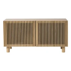 Dressoir Japandi met 2 deuren - bruin - 50x98.5x33 cm