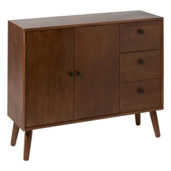 Dressoir retro - donkerbruin - 76x93x31.5 cm