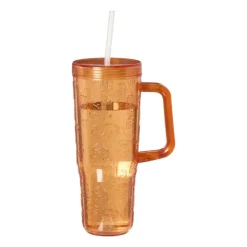Drinkbeker met handvat - oranje - ml