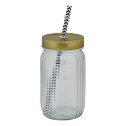 Drinkbeker met rietje - 450 ml