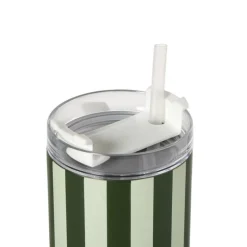 Drinkbeker streep - groen - 900 ml